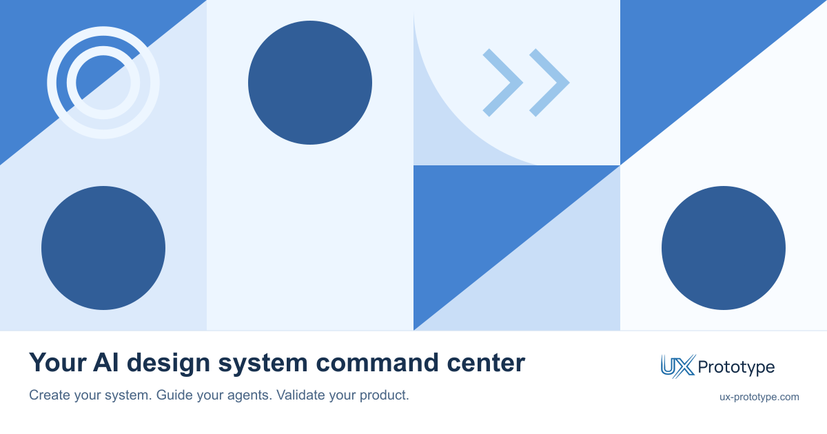 Your AI design system command center — UX Prototype page preview
